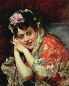 Mantilla giyen Aline